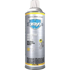 Sprayon - 20 oz Aerosol Calcium General Purpose Grease - White, Food Grade, 285°F Max Temp, NLGIG 2, - USA Tool & Supply