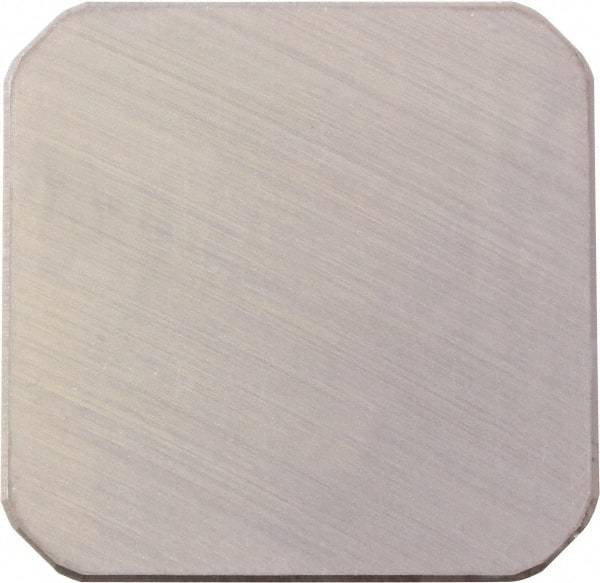 Kyocera - SEKN42 Grade TN100M Cermet Milling Insert - TiCN/NbC Finish, 1/4" Thick, 1/2" Inscribed Circle - USA Tool & Supply