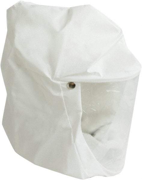 North - Universal Size, PAPR/SAR Compatible Headcover with Face Shield - Polypropylene, Compatible with North PA100 Series Hoods - USA Tool & Supply