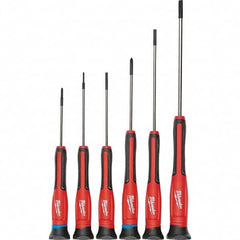 Milwaukee Tool - Screwdriver Sets Screwdriver Types Included: Slotted & Phillips Number of Pieces: 6 - USA Tool & Supply