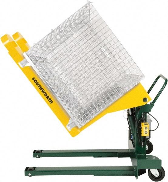 Southworth - 2,000 Lb Load Limit, Container Tilting Table - 85° Tilting Angle - USA Tool & Supply