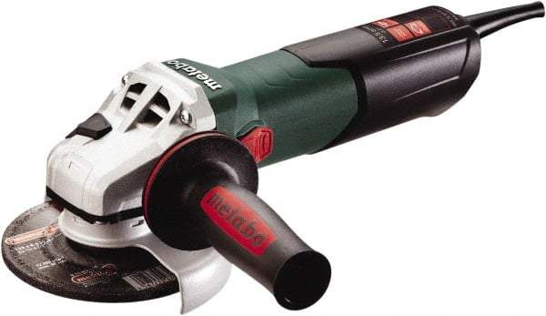 Metabo - 5" Wheel Diam, 2,800 to 9,600 RPM, Corded Angle & Disc Grinder - 5/8-11 Spindle, 120 Volts, 13.5 Amps - USA Tool & Supply