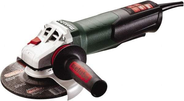 Metabo - 6" Wheel Diam, 9,600 RPM, Corded Angle & Disc Grinder - 5/8-11 Spindle, 120 Volts, 13.5 Amps - USA Tool & Supply