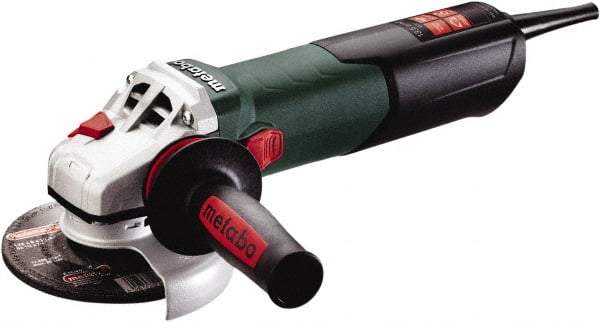 Metabo - 5" Wheel Diam, 2,800 to 11,000 RPM, Corded Angle & Disc Grinder - 5/8-11 Spindle, 120 Volts, 13.5 Amps - USA Tool & Supply