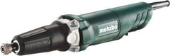 Metabo - 1/4 Inch Collet, 25,000 RPM, Straight, Electric Die Grinder - 120 Volt, 3.5 Amp - USA Tool & Supply