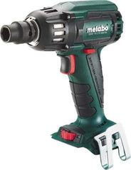 Metabo - 1/2" Drive 18 Volt Pistol Grip Cordless Impact Wrench & Ratchet - 2,150 RPM, 295 Ft/Lb Torque, Lithium-Ion Batteries Not Included - USA Tool & Supply