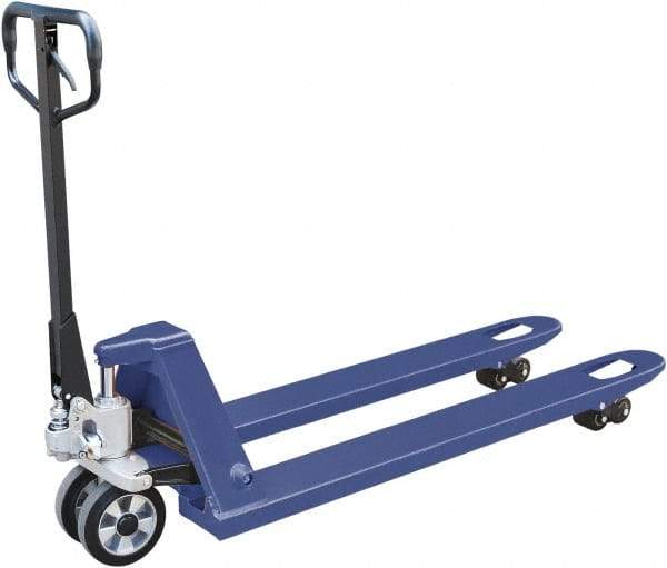 Value Collection - 5,500 Lb Capacity, 4-1/2" Lift Quick Lift Pallet Truck - 3" Min Lift Height, 48" Fork Length x 27" Fork Width, 27" Overall Width - USA Tool & Supply