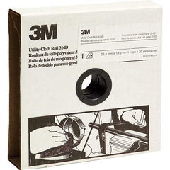 3M - 1" x 20 Yd 120 Grit Aluminum Oxide Shop Roll - Fine Grade - USA Tool & Supply