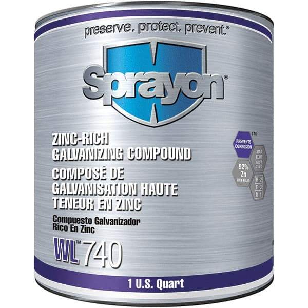 Sprayon - 32 oz Zinc Cold Galvanizing Compound - Comes in Can - USA Tool & Supply