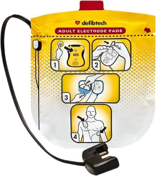 Defibtech - Adult CPR Pad - Compatible With Lifeline VIEW AED - USA Tool & Supply