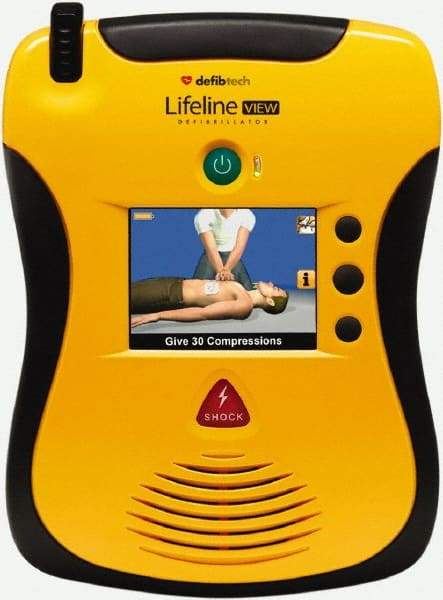 Defibtech - Adult Pad Defibrillator - Nonrechargeable Lithium Battery Included - USA Tool & Supply