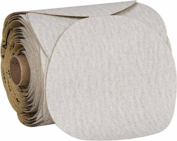 3M - 5" Diam, 80 Grit Aluminum Oxide Adhesive PSA Disc - Medium Grade, Brown, Cloth Backing, Flexible, Use with Random Orbital Sanders - USA Tool & Supply
