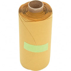 3M - 5" Diam, 500 Grit Aluminum Oxide Adhesive PSA Disc - Super Fine Grade, Gold, Film Backing, Flexible, Use with Random Orbital Sanders - USA Tool & Supply