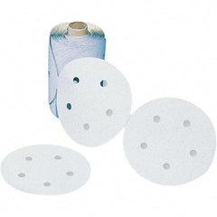 3M - 3-1/4" Diam, 240 Grit Silicon Carbide Adhesive PSA Disc - Very Fine Grade, Gray, Paper Backing, Flexible, Use with Hand Sanding - USA Tool & Supply