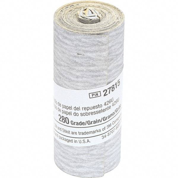 3M - 2-1/2" Diam, 280 Grit Silicon Carbide Adhesive PSA Disc - Very Fine Grade, Gray, Paper Backing, Flexible, Use with Hand Sanding - USA Tool & Supply
