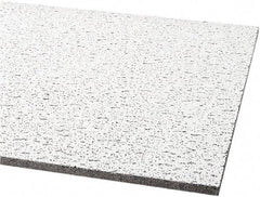Armstrong World - 48" Long x 24" Wide, Wet-Formed Mineral Fiber Acoustic Ceiling Tile - ASTM E1264 Specification, White - USA Tool & Supply