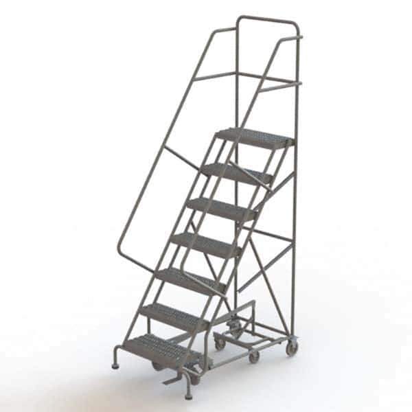 TRI-ARC - Rolling & Wall Mounted Ladders & Platforms Type: All-Directional Ladder Style: Forward Descent 50 Degree Incline - USA Tool & Supply