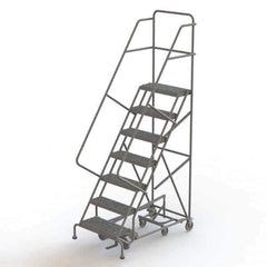 TRI-ARC - Rolling & Wall Mounted Ladders & Platforms Type: All-Directional Ladder Style: Forward Descent 50 Degree Incline - USA Tool & Supply
