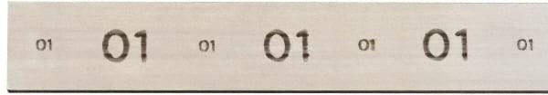 Starrett - 18" Long x 3" Wide x 5/8" Thick, AISI Type O1, Tool Steel Oil-Hardening Flat Stock - + 1/4" Long Tolerance, + 0.01 - 0.015" Wide Tolerance, + 0.01 - 0.015" Thick Tolerance - USA Tool & Supply