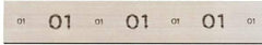 Starrett - 36" Long x 1/2" Wide x 1/64" Thick, AISI Type O1, Tool Steel Oil-Hardening Flat Stock - + 0.015" Long Tolerance, - 0 - 0.005" Wide Tolerance, +/- 0.001" Thick Tolerance - USA Tool & Supply