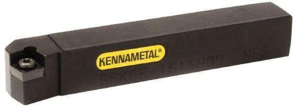 Kennametal - SVJB, Left Hand Cut, 3° Lead Angle, 25mm Shank Height x 25mm Shank Width, Neutral Rake Indexable Turning Toolholder - 150mm OAL, VB..1604.. Insert Compatibility, Series Screw-On - USA Tool & Supply