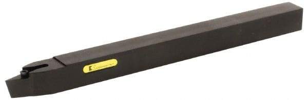 Kennametal - SVJB, Left Hand Cut, 3° Lead Angle, 32mm Shank Height x 25mm Shank Width, Neutral Rake Indexable Turning Toolholder - 170mm OAL, VB..1604.. Insert Compatibility, Series Screw-On - USA Tool & Supply