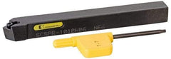 Kennametal - SCSP, Right Hand Cut, 45° Lead Angle, 10mm Shank Height x 10mm Shank Width, Positive Rake Indexable Turning Toolholder - 100mm OAL, CP..0602.. Insert Compatibility, Series Screw-On - USA Tool & Supply