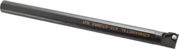 Kennametal - 23.62mm Min Bore Diam, 10" OAL, 3/4" Shank Diam, A-STUN Indexable Boring Bar - T321P Insert, Screw Holding Method - USA Tool & Supply