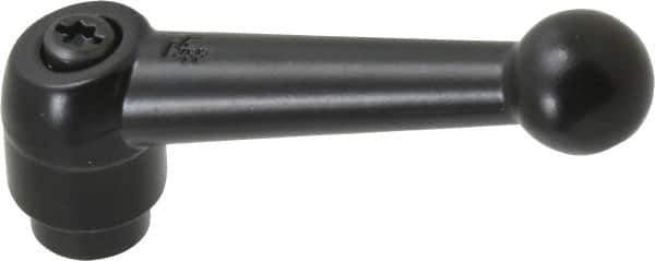 KIPP - 5/16-18, 0.71" Hub Diam, Zinc Die Cast (Steel Components) Tapped Adjustable Clamping Lever - 2.87" OAL, 1.79" High, 0.47" Hole Depth - USA Tool & Supply