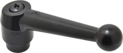 KIPP - 1/2-13, 1.18" Hub Diam, Zinc Die Cast (Steel Components) Tapped Adjustable Clamping Lever - 4.96" OAL, 3.11" High, 0.91" Hole Depth - USA Tool & Supply