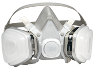 Half Facepiece Disposable Respirator Assembly; Medium 12/cs - USA Tool & Supply