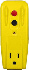 Tower - 5-15P, 5-15R NEMA, 125 VAC, 15 Amp, GFCI Receptacle - Residential Grade - USA Tool & Supply