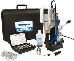 Hougen - 2" Travel, Portable Magnetic Drill Press - 450 RPM, 8 Amps, 1.25 hp, 920 Watts - USA Tool & Supply