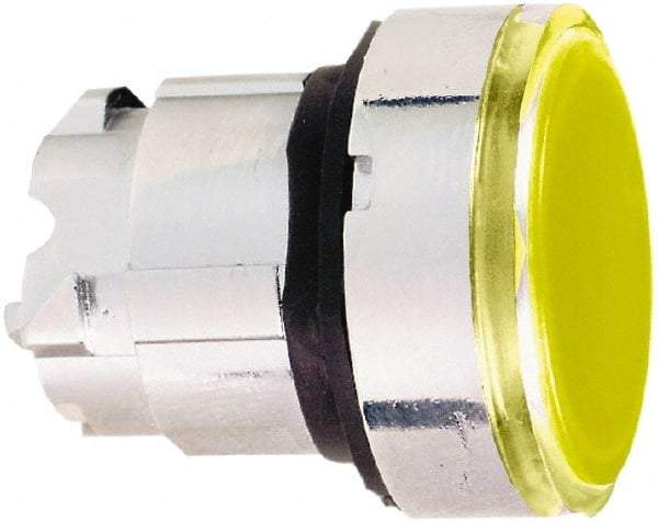 Schneider Electric - 22mm Mount Hole, Flush, Pushbutton Switch Only - Round, Orange Pushbutton, Nonilluminated, Momentary (MO) - USA Tool & Supply