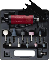 Chicago Pneumatic - 1/4 Inch Spindle, 23.1 CFM, Straight Die Grinder Kit - 90 psi Air Pressure - USA Tool & Supply