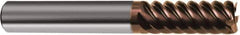 Guhring - 3/4", 8 Flute, Single End, Solid Carbide, Corner Chamfer End Mill - 4" OAL, 45° Helix, Right Hand Flute, 1-1/2" LOC, Right Hand Cut - USA Tool & Supply