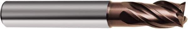 Guhring - 3/4", 4 Flute, Single End, Solid Carbide, Corner Chamfer End Mill - 4" OAL, Right Hand Flute, 1-1/2" LOC, Right Hand Cut - USA Tool & Supply