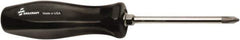 Ability One - #2, 4" OAL, Standard Phillips Screwdriver - 4" Blade Length, Round Shank, Ergonomic Handle - USA Tool & Supply