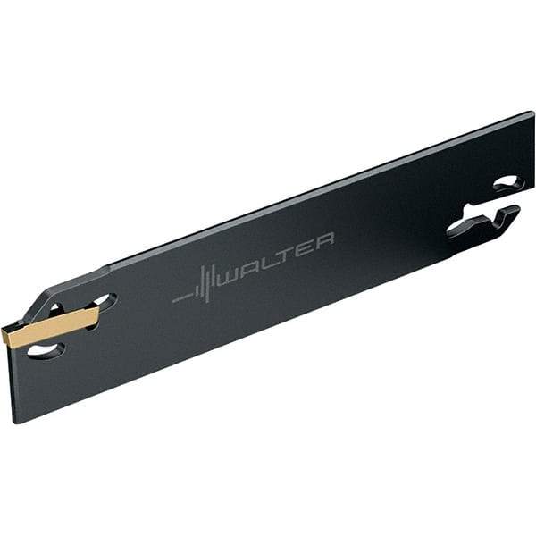 Walter - 1.2598" Blade Height, 5.878" OAL, Neutral Cut, Double End Indexable Cut-Off Blade - 50mm Max Depth of Cut, G1042 Blade - USA Tool & Supply