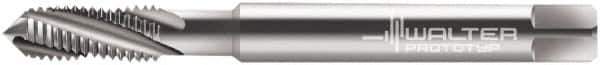 Walter-Prototyp - M8x1.25 Metric 3 Flute 4HX Modified Bottoming Spiral Flute Tap - Powdered Metal, Bright Finish, 90mm OAL, Right Hand Flute, Right Hand Thread, Series 204104 - Exact Industrial Supply
