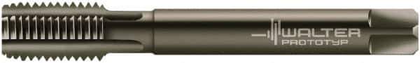 Walter-Prototyp - 1/2-13 UNC 2B 4 Flute Nitride/Oxide Finish Powdered Metal Straight Flute Machine Tap - Modified Bottoming, Right Hand Thread, 110mm OAL, 23mm Thread Length, Oversize - Exact Industrial Supply
