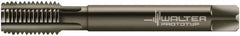 Walter-Prototyp - M10x1.00 Metric Fine 6HX 4 Flute Nitride/Oxide Finish Powdered Metal Straight Flute Machine Tap - Modified Bottoming, Right Hand Thread, 90mm OAL, 20mm Thread Length, Oversize - USA Tool & Supply