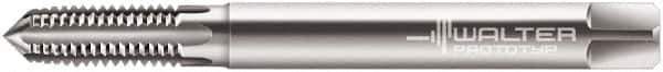 Walter-Prototyp - M8x1.25 Metric 6H 5 Flute Bright Finish Powdered Metal Straight Flute Machine Tap - Plug, Right Hand Thread, 90mm OAL, 25mm Thread Length, Oversize - Exact Industrial Supply