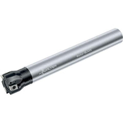 Walter - 40mm Cut Diam, 12mm Max Depth of Cut, 32mm Shank Diam, 250mm OAL, Indexable Square Shoulder End Mill - Multiple Insert Styles, Cylindrical Shank, 90° Lead Angle, Through Coolant, Series Blaxx - USA Tool & Supply