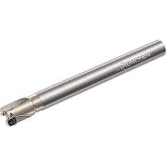 Walter - 10mm Cut Diam, 8mm Max Depth of Cut, 16mm Shank Diam, 160mm OAL, Indexable Square Shoulder End Mill - Multiple Insert Styles, Cylindrical Shank, 90° Lead Angle, Through Coolant, Series Xtra-tec - USA Tool & Supply
