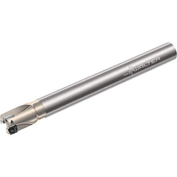 Walter - 20mm Cut Diam, 8mm Max Depth of Cut, 20mm Shank Diam, 200mm OAL, Indexable Square Shoulder End Mill - Multiple Insert Styles, Cylindrical Shank, 90° Lead Angle, Through Coolant, Series Xtra-tec - USA Tool & Supply