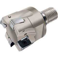 Walter - 40mm Cut Diam, 13mm Max Depth of Cut, Indexable Square Shoulder End Mill - Multiple Insert Styles, T36 Modular Connection, 90° Lead Angle, Through Coolant - USA Tool & Supply