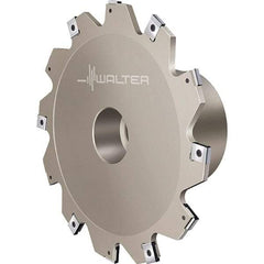 Walter - Shell Mount Connection, 0.1575" Cutting Width, 0.9449" Depth of Cut, 100mm Cutter Diam, 1-1/16" Hole Diam, 5 Tooth Indexable Slotting Cutter - F4053.BN Toolholder, LN.X 070204 Insert, Right Hand Cutting Direction - USA Tool & Supply
