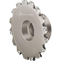 Walter - Shell Mount Connection, 0.3937" Cutting Width, 1.5748" Depth of Cut, 160mm Cutter Diam, 1.5748" Hole Diam, 7 Tooth Indexable Slotting Cutter - F4153.BN Toolholder, LN.U 100508 Insert, Right Hand Cutting Direction - USA Tool & Supply