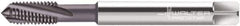 Walter-Prototyp - M2x0.40 Metric 3 Flute 6HX Modified Bottoming Spiral Flute Tap - Powdered Metal, AlCrN Finish, 45mm OAL, Right Hand Flute, Right Hand Thread, Series 2041663 - USA Tool & Supply